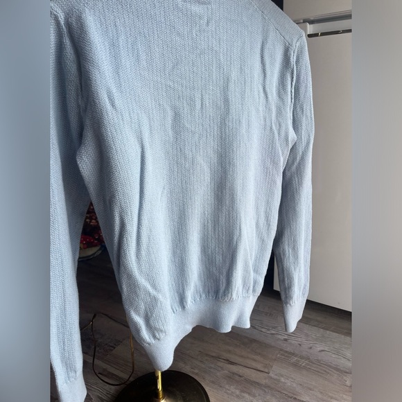 Club Monaco cotton/wool baby blue sweater XS - Picture 6 of 6